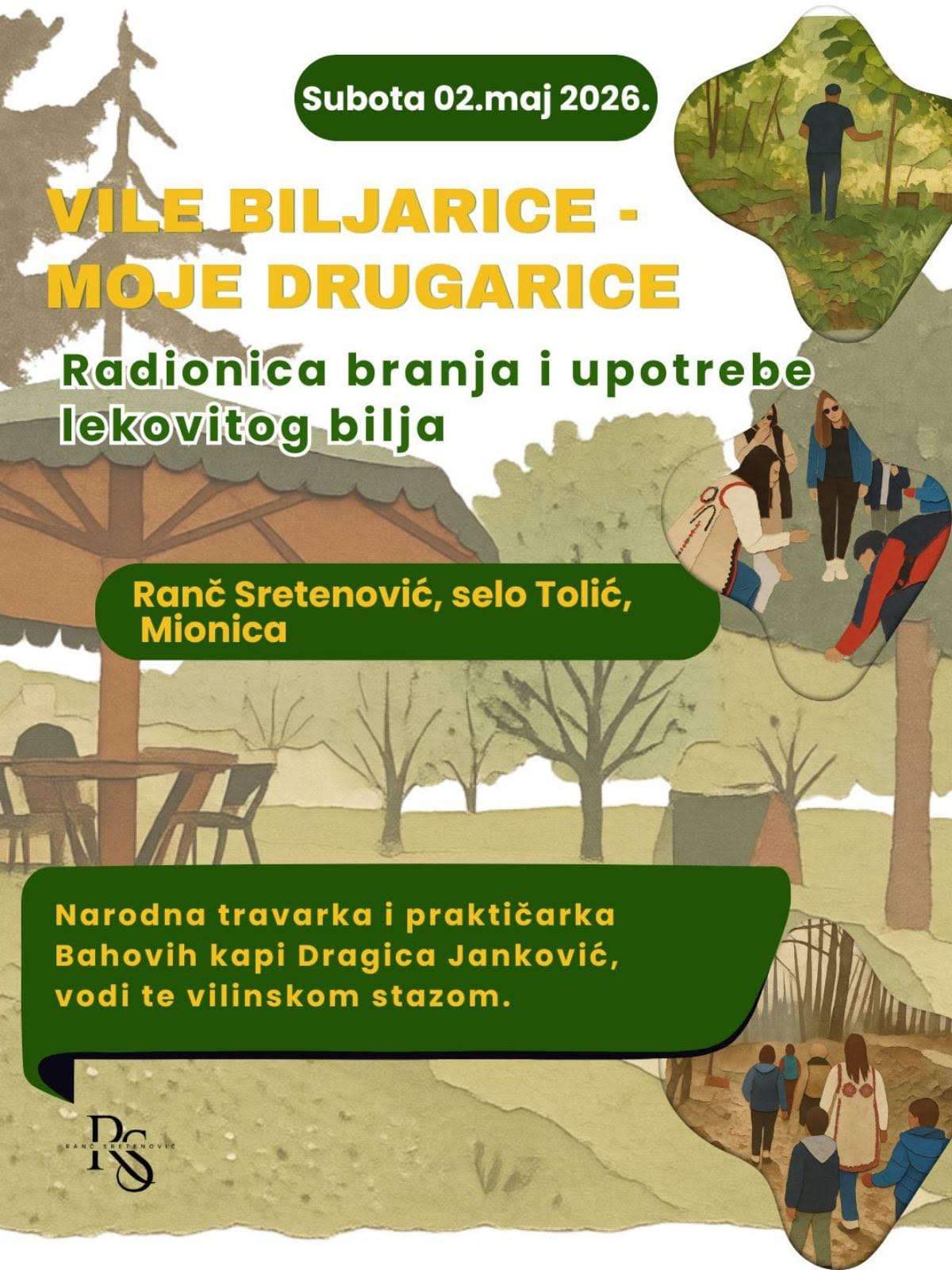 Radionica branja i upotrebe lekovitog bilja – Vile Biljarice